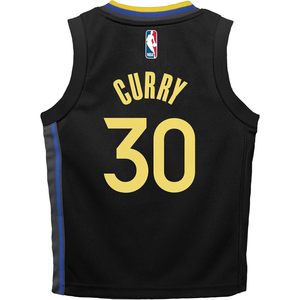 Maillot Golden State Warriors pour enfants, édition Statement noire, Stephen Curry 30, vêtements de basket-ball respirants pour garçons de 4 à 7 ans - Product Image 3