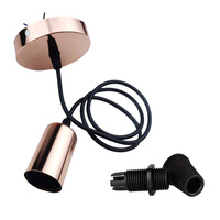 Collier de serrage pour câble de plafonnier 007, filetage M10, attache-câble, vis creuse, boucle de fixation pour câble, support pour l'installation d'éclairage suspendu