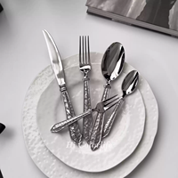 Ensemble de couverts en acier inoxydable poli miroir - Design luxueux, écologique et antirouille pour restaurants, hôtels, fêtes et service à thé