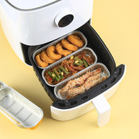 Mini moules à gâteau rectangulaires jetables de 200 ml, moules à cupcakes de 6,8 oz en PP, contenants en aluminium pour desserts, cheesecakes, crèmes
