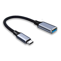 Cable Adaptador USB 3.0 OTG Tipo-C, 5Gbps, Carga Rápida, Material de Nailon Ecológico, Conductor de Cobre Puro, Blindado, para Computadora y Cámara