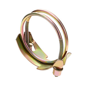 <span class=keywords><strong>Collier</strong></span> <span class=keywords><strong>de</strong></span> <span class=keywords><strong>serrage</strong></span> <span class=keywords><strong>robuste</strong></span> en acier galvanisé coloré, renforcé à double fil d'acier pour tuyaux - Product Image 5