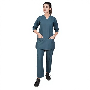 Meilleures ventes : Uniformes médicaux pour femmes, tenues d'infirmière d'hôpital en tissu extensible, logo personnalisé, fournisseur OEM en gros, usine - Product Image 4