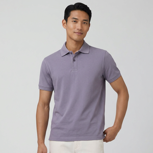 Custom Logo Men's Solid Breathable Knitted 100% Cotton Short Sleeve for <b>T</b>-<b>Shirt</b> OEM Service - Product Image 1
