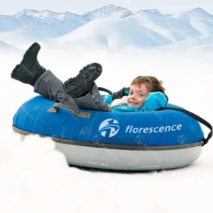 40Inch 100cm Winter Sports Inflatable Tube Commercial Double Snow Ski Sleigh Tube Sledge Sled Heavy Duty Inflatable Snow Sled/Tu