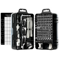 Kolarwin 138 en 1 kit de réparation de téléphone portable ensemble d'outils de réparation électronique magnétique jeu d'embouts de tournevis de précision