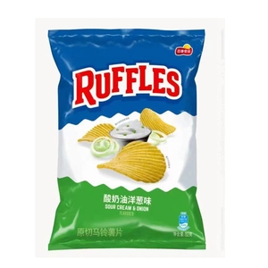 Nouveauté en collations asiatiques : <span class=keywords><strong>chips</strong></span> de pommes de terre <span class=keywords><strong>Ruffles</strong></span> au cheddar et à la crème sure, <span class=keywords><strong>chips</strong></span> de légumes, 82g - Product Image 4