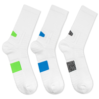 Chaussettes de course antidérapantes pour hommes, femmes, enfants et jeunes, respirantes, en coton d'été, tricotées sur mesure, chaussettes de sport, de basket-ball, à revers