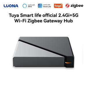 Passerelle intelligente pour la maison LUONA Zigbee 3.0, hub <span class=keywords><strong>WiFi</strong></span> 2,4 GHz/5 GHz, contrôle par application Tuya, accès à distance, compatible avec <span class=keywords><strong>Alexa</strong></span> - Product Image 1