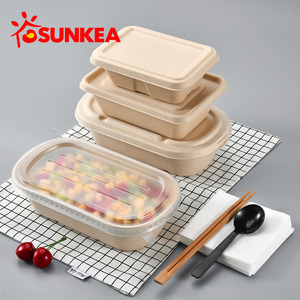 Sunkea 100%compostable food container pulp packaging box
