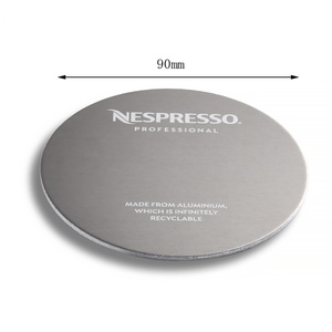 Promotional Gift High Quality Laser Logo Personalized Custom Round Stainless Steel Metal Coffee <b>Coasters</b> - Product Image 2
