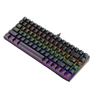 Kustom gratis Wolf K84 Hot Plug RGB pencahayaan Antarmuka Tipe C ABS Esports Keyboard berkabel mekanik - Product Image 2