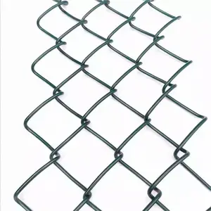 Cheap Industry Cyclone Wire Diamond Shape Mesh Chain Link Fence Metal Iron Chain Link Fence Gate