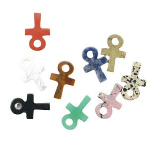 Gros sculpté Ankh breloques, <span class=keywords><strong>Crux</strong></span> Ansata pierre de guérison pierres précieuses pendentif améthyste pour la fabrication de bijoux, env. 30x20mm - Product Image 5