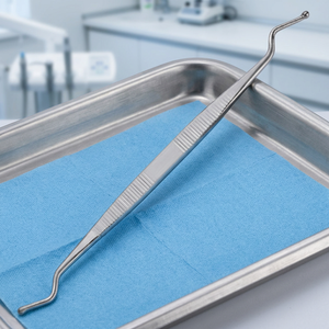 Curette Martini 00 en acier inoxydable, instrument chirurgical certifié CE, pour usage en chirurgie générale, prix de gros, logos et designs personnalisés - Product Image 4