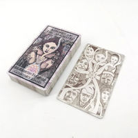 Baraja de Tarot Holográfica de Ángel de Lujo Portátil Personalizada al por Mayor con Libros Espirituales y Embalaje de Regalo