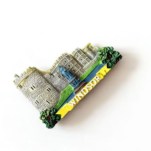 Recuerdo de Resina con Temática del Castillo de <span class=keywords><strong>Windsor</strong></span> para Decoración del Hogar, Imán de Refrigerador Personalizable - Product Image 4