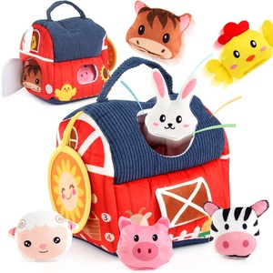 Giocattoli Educativi per <span class=keywords><strong>Bambini</strong></span> (4-6 Anni) con <span class=keywords><strong>Animali</strong></span> della <span class=keywords><strong>Fattoria</strong></span> in Peluche Corto e Alfabeto per l'Apprendimento Precoce - Product Image 3