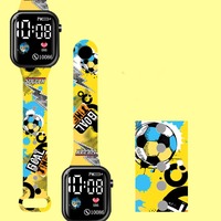 Jam Tangan Digital LED Motif Kartun Terlaris Baru untuk Anak, Pelajar, Wanita, Pria, Jam Elektronik Fashion