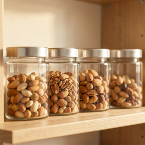 Pot en verre transparent à couvercle haut de 250 ml, 350 ml, 500 ml pour l'emballage des olives, des jalapeños et du kimchi - Product Image 6