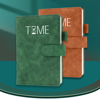 Gran oferta, carpeta de cuaderno de cuero PU de Color macarrón portátil A5/A6, carpeta de diario escolar de negocios de tapa dura, diario de hojas sueltas