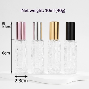 Flacone in Vetro da 10ml per Profumo, Forma Melone Amaro, con Pompetta Spray, Mini Portatile da Viaggio, Vuoto, con Testina Spray - Product Image 3