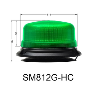 Luz de Advertencia LED Estroboscópica Verde al por Mayor, DC12-24V, Luz Intermitente <span class=keywords><strong>para</strong></span> Tráfico, Luz de Techo <span class=keywords><strong>para</strong></span> Vehículos, Lente de PC IP66 - Product Image 2