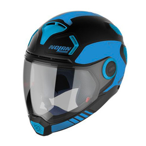 Casco Moto Nolan N30 4 Vp Blu Nero XL in Policarbonato con Mentoniera Staccabile - Product Image 1