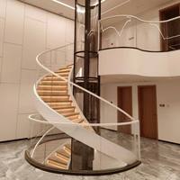 Escalier en spirale métallique extérieur en acier galvanisé, escalier durable en acier inoxydable, escalier courbé, marches antidérapantes, garde-corps en acier