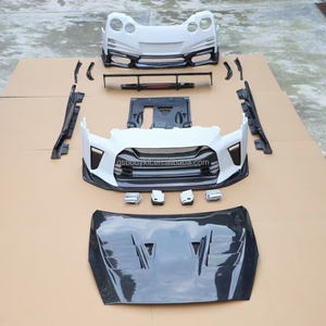 TOP Style in fibra di carbonio Body Kit per <span class=keywords><strong>Nissan</strong></span> <span class=keywords><strong>GT</strong></span> <span class=keywords><strong>R</strong></span>/R35 nuova condizione include paraurti anteriore minigonne laterali posteriore paraurti posteriore alettone - Product Image 2