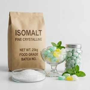 Poudre d'<span class=keywords><strong>isomalt</strong></span> pur de grande qualité pour fabricants, qualité alimentaire, stable à la chaleur, édulcorant faible en calories, ISO FSSC HALAL KOSHER, sans sucre, sac de 25 kg - Product Image 2