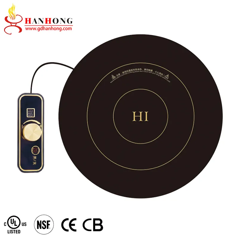 Hanhong वाणिज्यिक हॉट पॉट प्रेरण कुकर प्रमाण पत्र के साथ व्यास 288mm 2000W