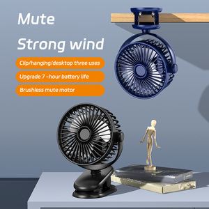 Ventilatore da tavolo USB piccolo, silenzioso e portatile, con rotazione a 360° °   Ventilatore Personale Regolabile per Casa, Ufficio, <span class=keywords><strong>Auto</strong></span>, Viaggi e Attività all'Aperto - Product Image 2