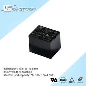 Relé Automotriz Miniatura Sinetong 973, 12 V CC, 15 A, 4 Pines, Alta Potencia, Sellado, Modelo 973-5VDC-SL-A, Máx. 110 V CC/380 V CA, 15 A - Product Image 2