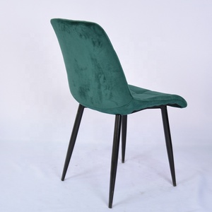 <strong>Low</strong> Price Nordic Design <strong>High</strong> Quality Padded Kitchen <strong>Chair</strong> Metal Legs Fabric Velvet Dining <strong>Chairs</strong> - Product Image 4