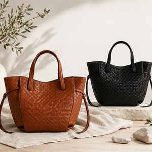 Sac à main fourre-tout en similicuir de qualité supérieure pour femme avec fermeture éclair fluide, grande capacité intérieure, élégant et minimaliste - Product Image 3