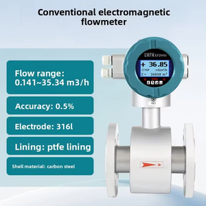 スマート電磁流量計高精度パイプライン挿入式分割型廃水スラリーパルプ液体用パルス4-20mA RS485付き - Product Image 2