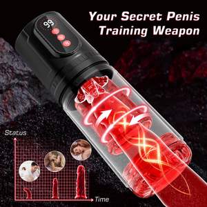 เครื่องเพิ่มสมรรถภาพทางเพศสำหรับผู้ชายเครื่องปั๊มเพิ่มขนาดอวัยวะเพศชายด้วยระบบอัตโนมัติแบบหมุนได้ด้วยแรงดันสีแดง - Product Image 5