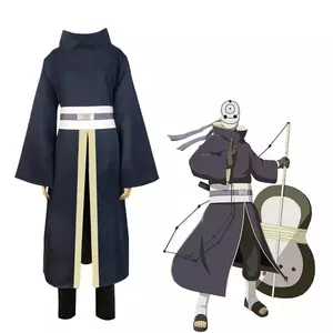 Disfraz de Anime japonés Akatsuki Uchiha Obito, uniforme, accesorios, 2022
