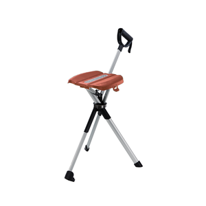 Fácil de operar Ta-Da Silla Serie 2 Muleta Taburete Bastón Marrón 87cm Con Asientos para Trekking - Product Image 1
