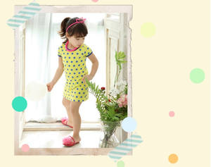 Ropa Infantil al por Mayor, Vestido Recto de Manga Corta con Estampado de Puntos Estilo Ghanaí para Niñas, de Fabricante Chino - Product Image 3