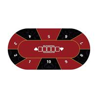 Tapis de jeu de poker multi-designs 120*60cm 2mm en tissu avec dos antidérapant en caoutchouc, zones de paris claires et surface en feutre durable