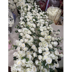 IFG fleuriste original luxe blanc vert fleur artificielle décoration escaliers fleur coureur - Product Image 4