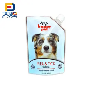 Wholesale Plastic Mylar Bag Stand Up Spout Pouch Bag For Pet Shampoo Liquid Detergengt Packaging