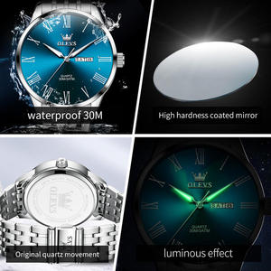   3633 Montre de luxe personnalisée OEM/ODM avec logo, classique, étanche, calendrier, lumineuse, pour homme d'affaires, montre à quartz de marque pour homme - Product Image 5