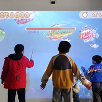 Projecteur interactif numérique d'intérieur pour jeux vidéo de tir, projection interactive murale/sol pour enfants
