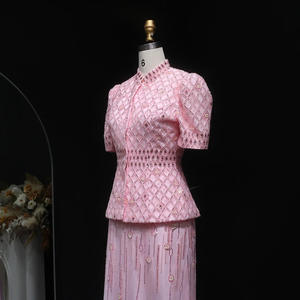 Jancember LSZ546 Chic Rosa 2 piezas Conjunto Traje Vestidos de fiesta de noche para fiesta - Product Image 6