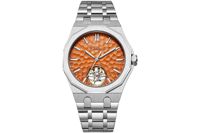 Jam Tangan Pria Desain Terbaru Hollow Out Tourbillon Fashion Bercahaya Tahan Air dengan Mesin Otomatis