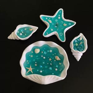 Caixa de Presente com Vela Aromática Artesanal de Cera de Gelatina em Formato de Estrela-do-mar e Concha, Aroma Oceânico - Product Image 6