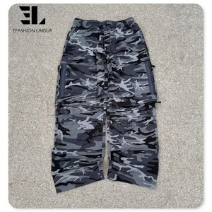 LARSUR produttore di abbigliamento personalizzato pantaloni cargo mimetici in cotone sguatteri da uomo con stampa a gamba dritta pantaloni tattici da skate da uomo - Product Image 1